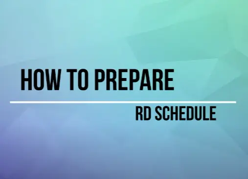How to prepare rd lot?